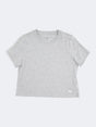Image for Women's Brand Logo Printed T-Shirt,Light Grey
