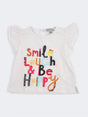 Image for Kid's Girl's Printed T-Shirt,White