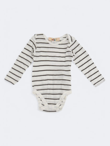 Image for Kid's Girl's Striped Printed Bodysuit,White
