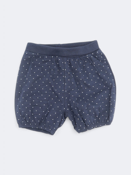 Image for Kid's Girl's Dotted Short,Navy