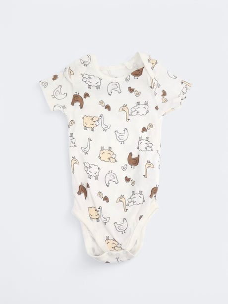 Image for Kid's Boy's Graphic Printed Bodysuit,White