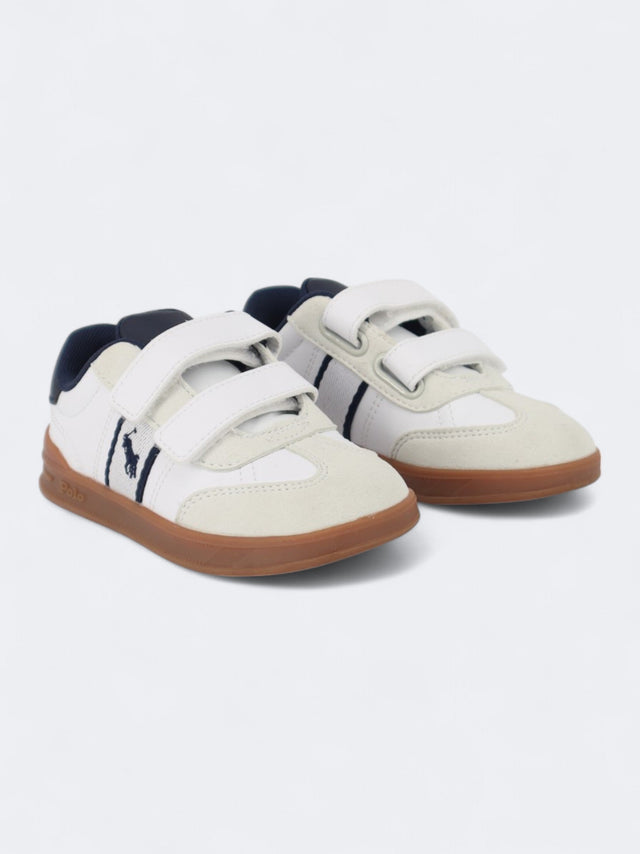 Image for Kid's Boy's Brand Logo Patched Sneakers,White