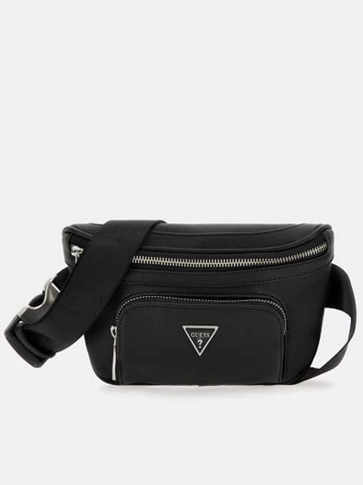 Image for Men's Guess Certosa Saffiano Eco Belt Bag,Black