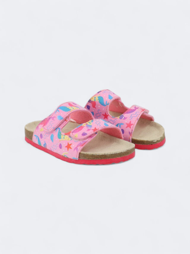 Image for Kid's Girl's Graphic Printed Slippers,Pink