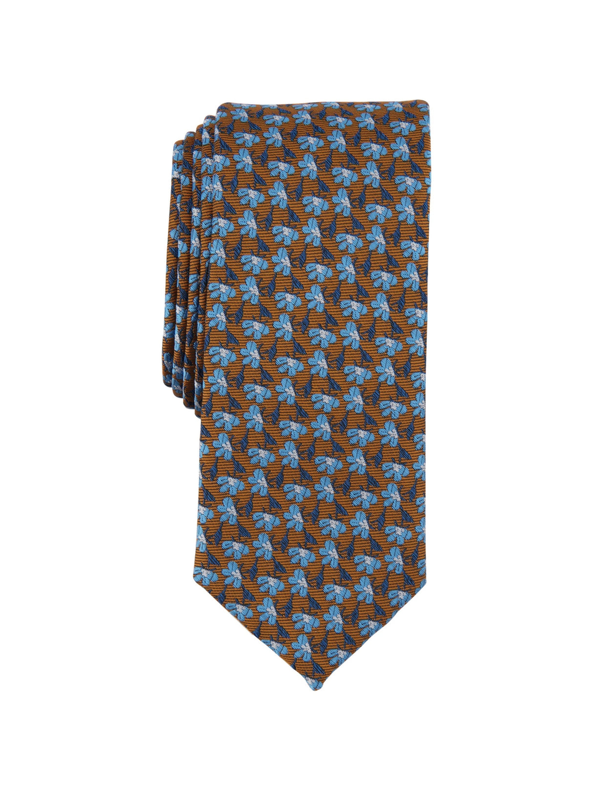 Men's Monaco Skinny Tie,Brown/Blue