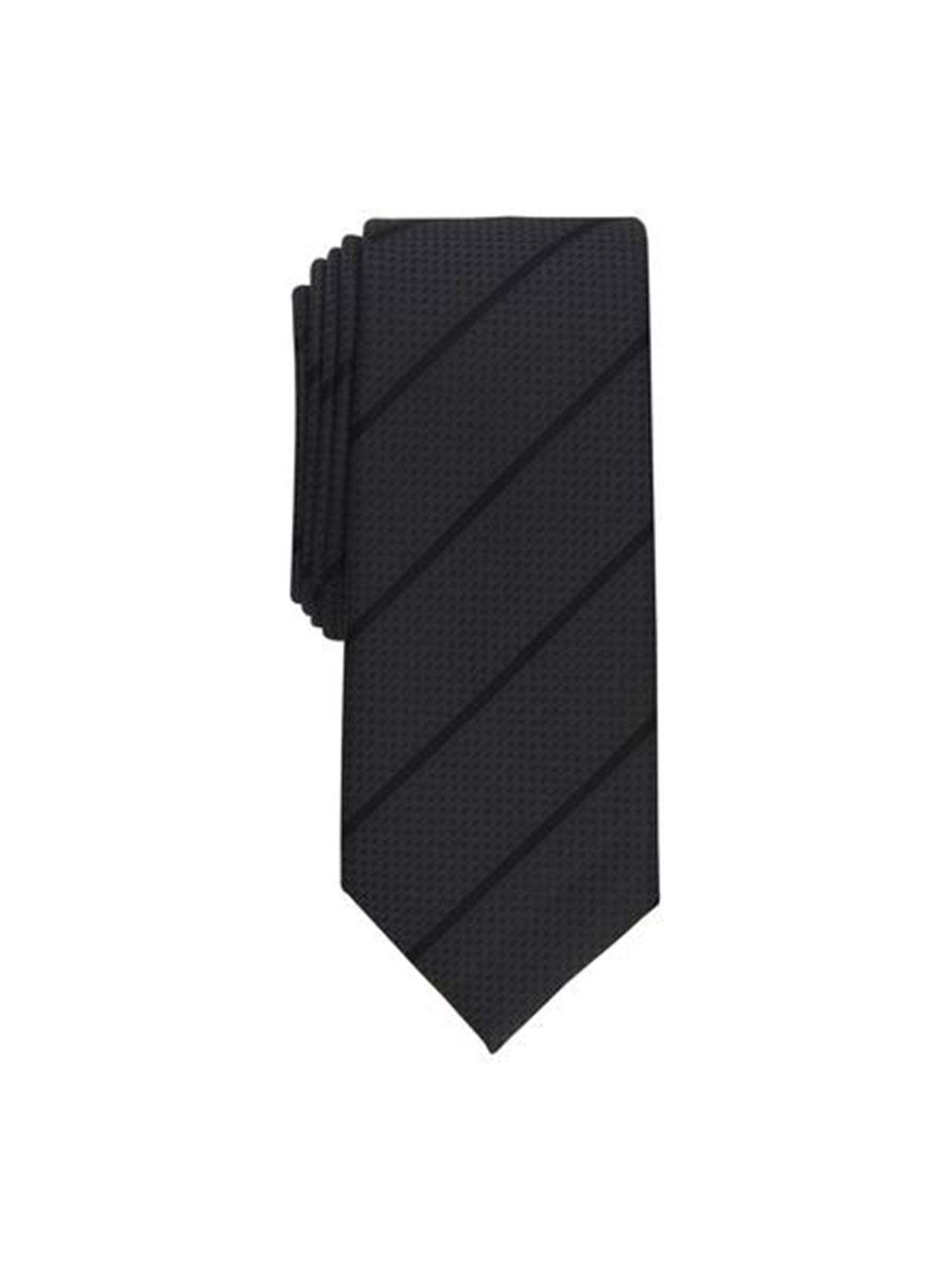 Men's Mallard Slim Stripe Tie,Drak Grey