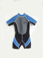 Image for Kid's Boy's Brand Logo Printed Swimsuit,Black/Blue