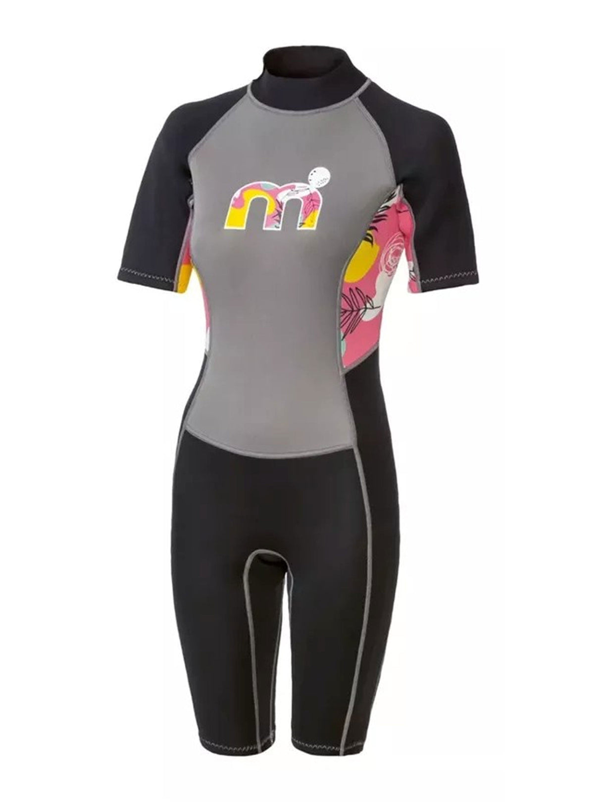 Image for Women's Neoprene Shorty Wetsuit,Black/Grey