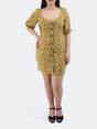 Image for Women's Floral Midi Dress,Moutarde