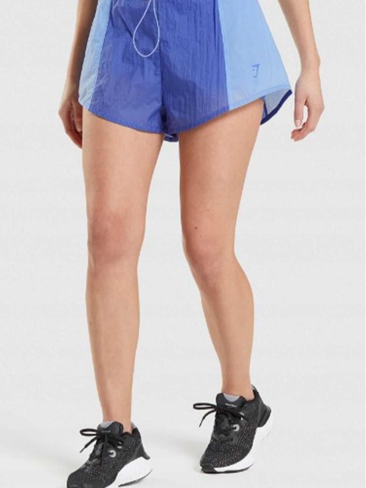 Women's Brand Logo Printed Sport Short,Blue