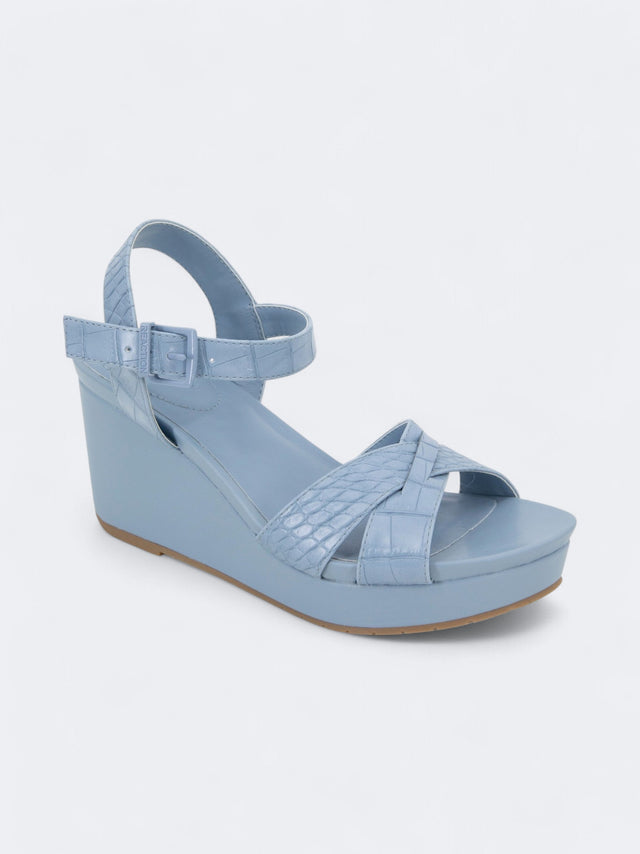 Image for Women's Textured High Heeled Shoes,Blue