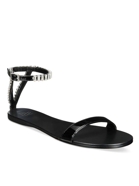 Image for Women's Viktoria Embellished Flat Sandals,Black