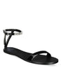 Image for Women's Viktoria Embellished Flat Sandals,Black