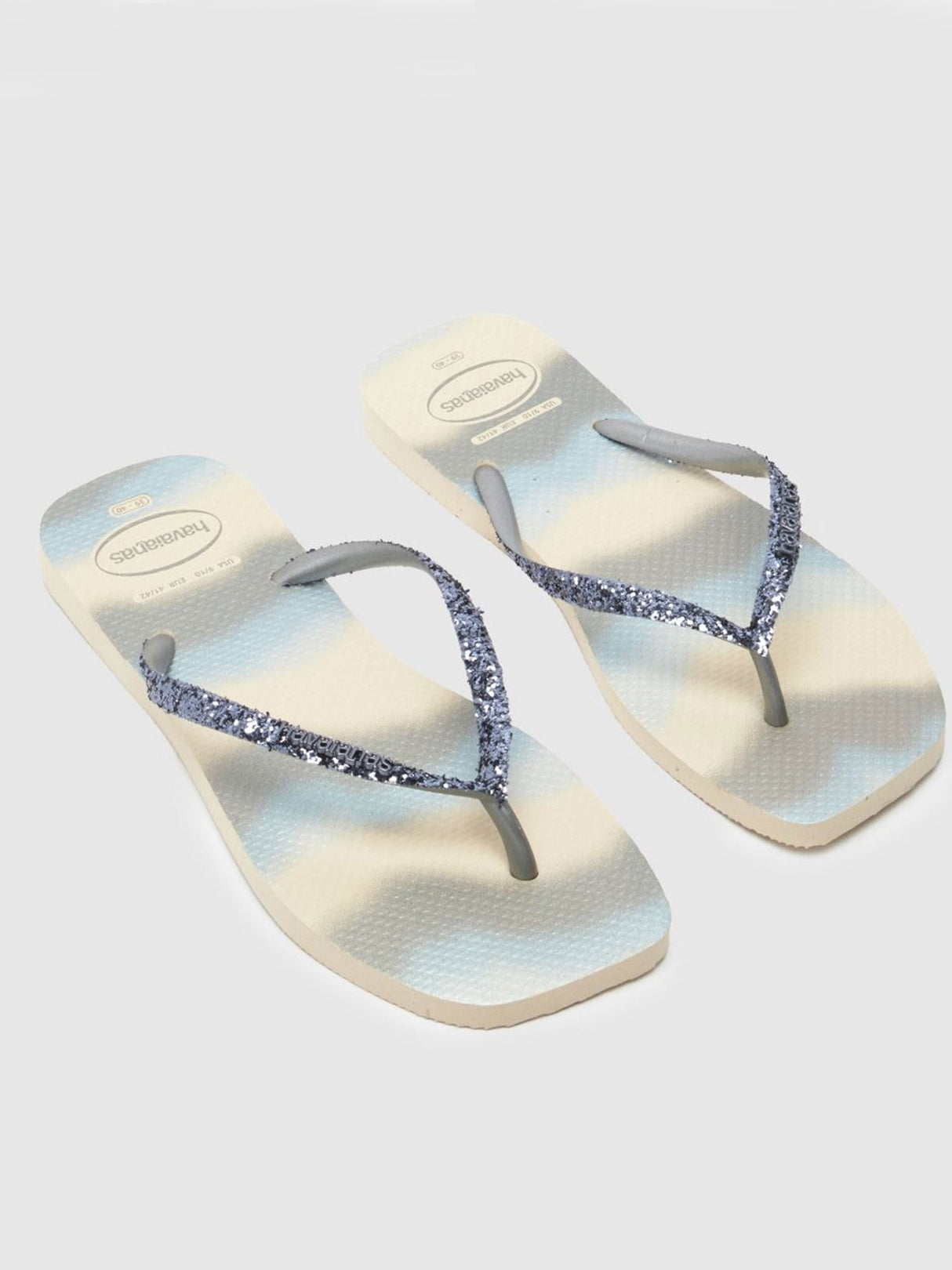 Image for Women's Square Flip Flops Slippers,Grey