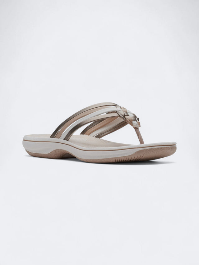 Image for Women's Textured Slippers,Beige