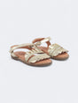 Image for Kids Girl's Glitter Sandals,Gold