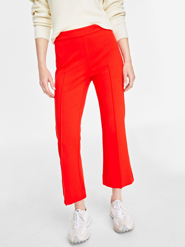 Image for Women's Flare Ankle Pants,Red