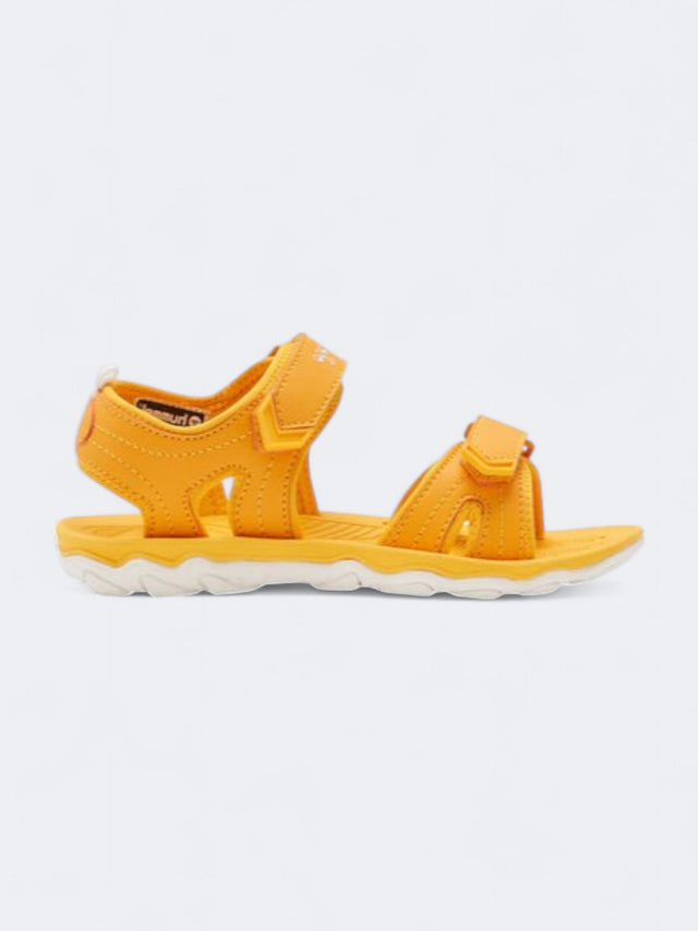 Image for Kid's Girl's Plain Sandals,Yellow
