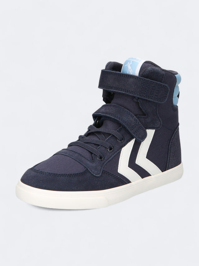 Image for Kid's Boy's Brand Logo Patched High Sneakers,Navy