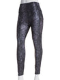 Image for Women's Graphic Printed Snake Skin Side Storage Pockets Leggings,Black
