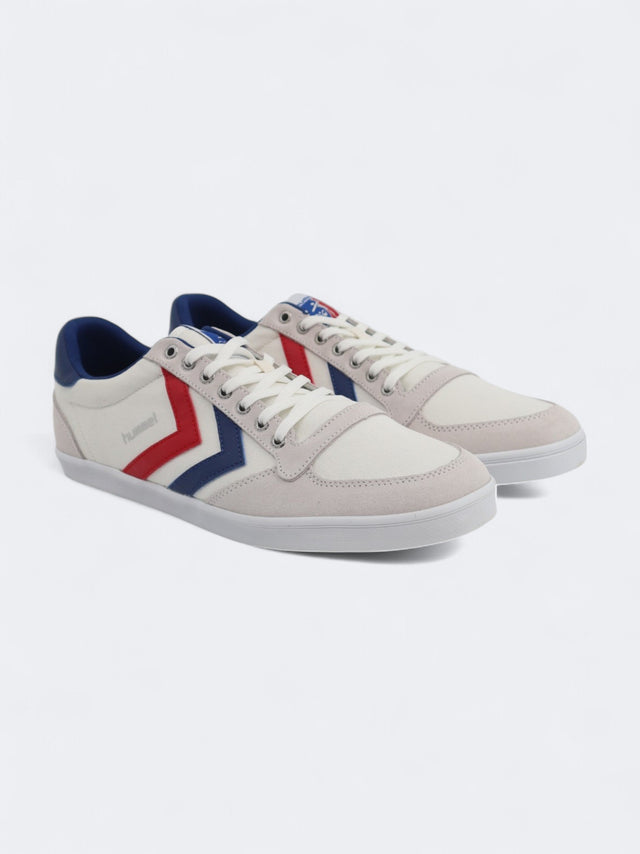 Image for Men's Brand Logo Patched Sneakers,White