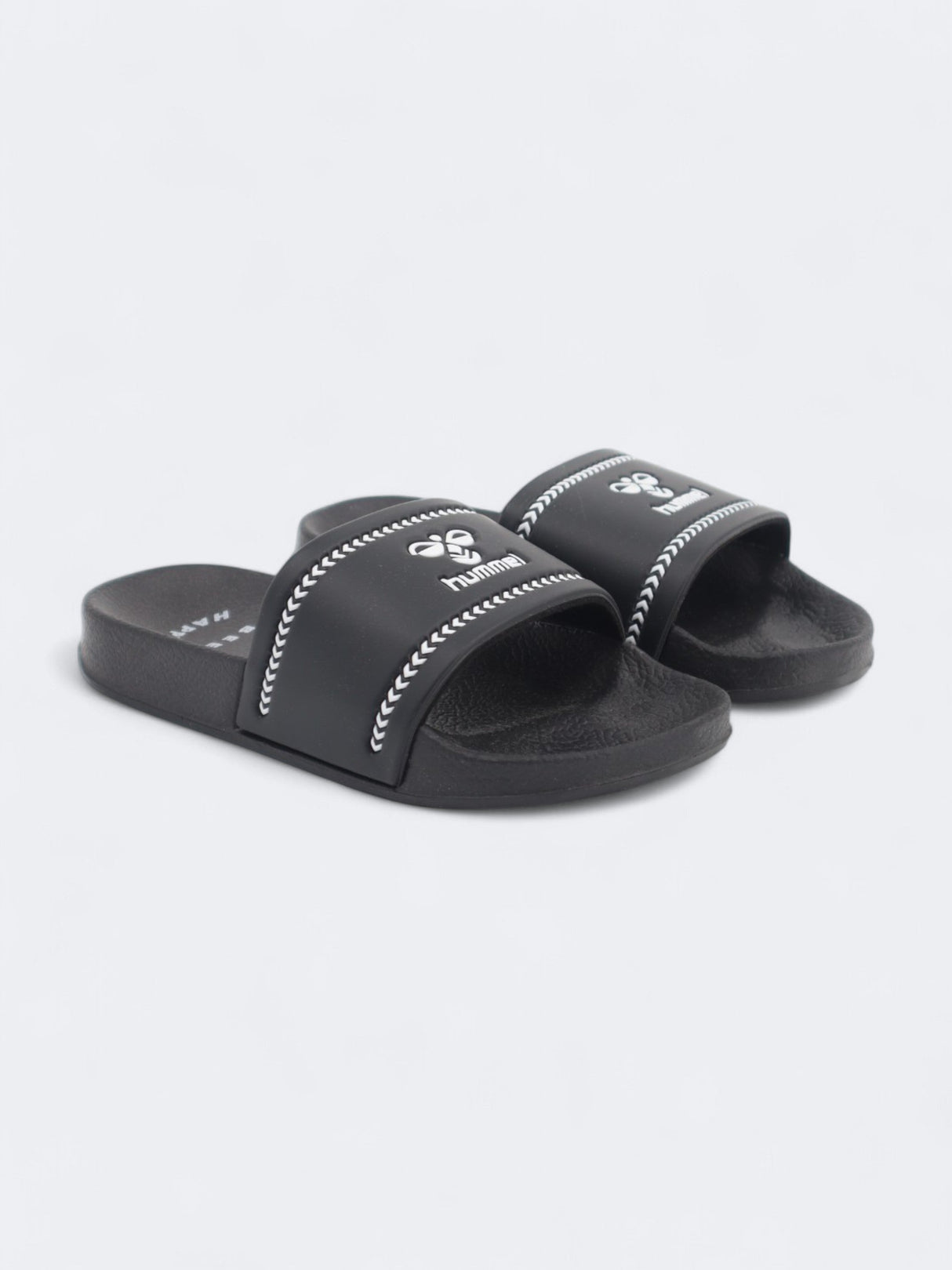 Image for Kid's Boy's Textured Slide Slippers,Black