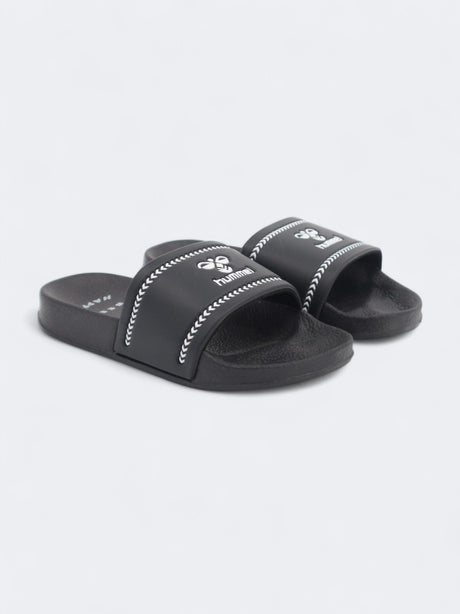 Image for Kid's Boy's Textured Slide Slippers,Black