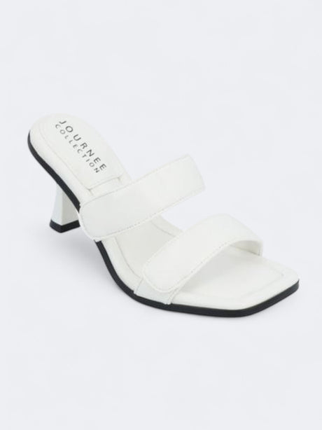 Image for Women's Plain Essey Heeled Sandals,White