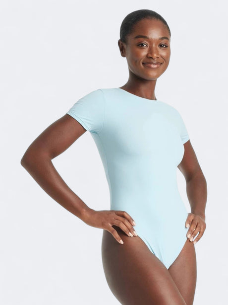 Image for Women's Plain Luxury Collection Stretch Bodysuit,Light Blue