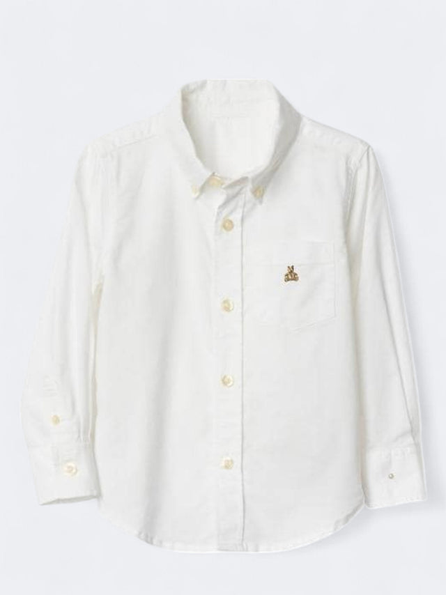 Image for Kid's Boy's Plain Shirt,White
