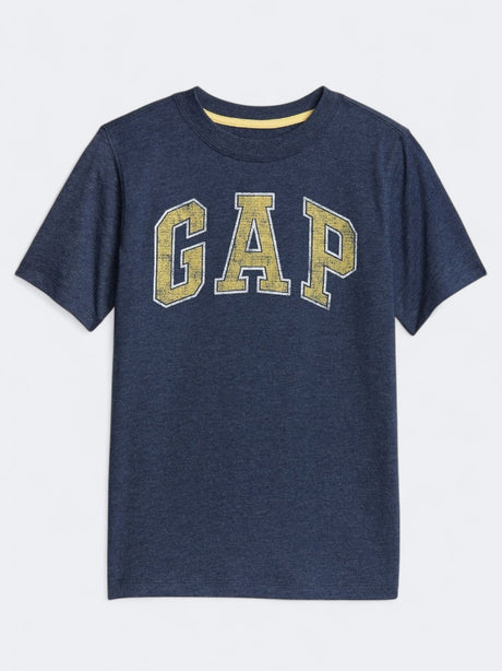 Image for Kid's Boy's Brand Logo Printed T-Shirt,Navy