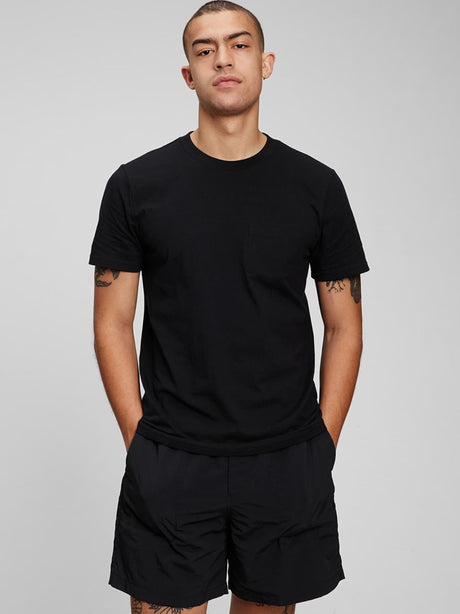 Image for Men's Plain Basic Pocket Tee True T-Shirt,Black