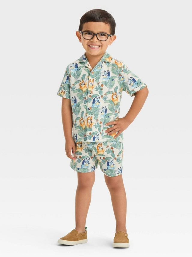 Image for Kid's Boy's Graphic Printed Set 2 Pcs Shirt And Short,Multi