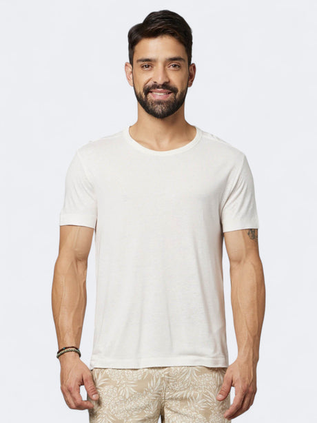Image for Men's Plain T-Shirt,Off White
