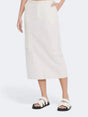 Image for Women's Plain Cargo Maxi Skirt,Light Beige