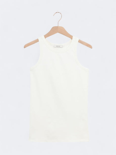 Image for Kid's Girl's Plain Tank Top,White