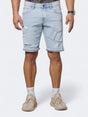 Image for Men's Ripped Denim Shorts,Light Blue 