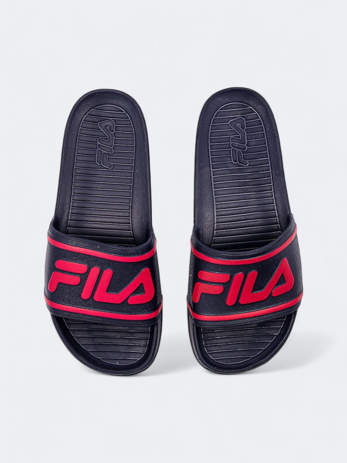 Image for Men's Brand Logo Printed Slippers,Navy