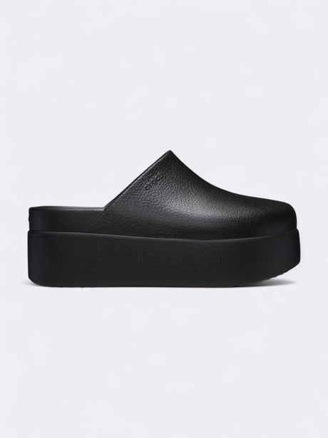 Image for Women's Plain Clogs Heeled Slippers,Black