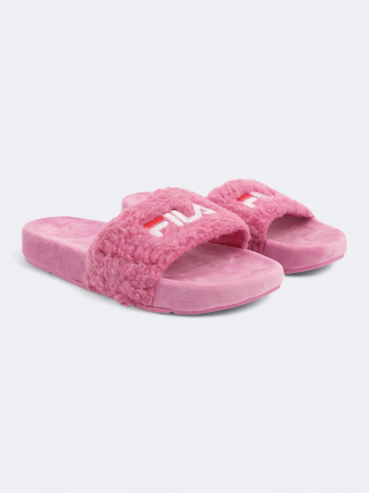 Image for Women's Brand Logo Printed Faux Slide Slippers,Rose
