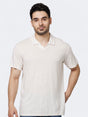 Image for Men's Plain Polo T-Shirt,Off White