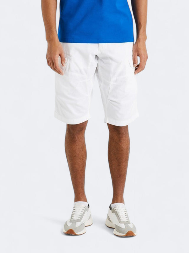 Image for Men's Textured Cargo Long Shorts,White