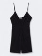 Image for Women's Ribbed Rompers,Black