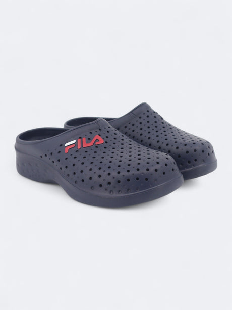 Image for Men's Brand Logo Printed Slippers,Navy