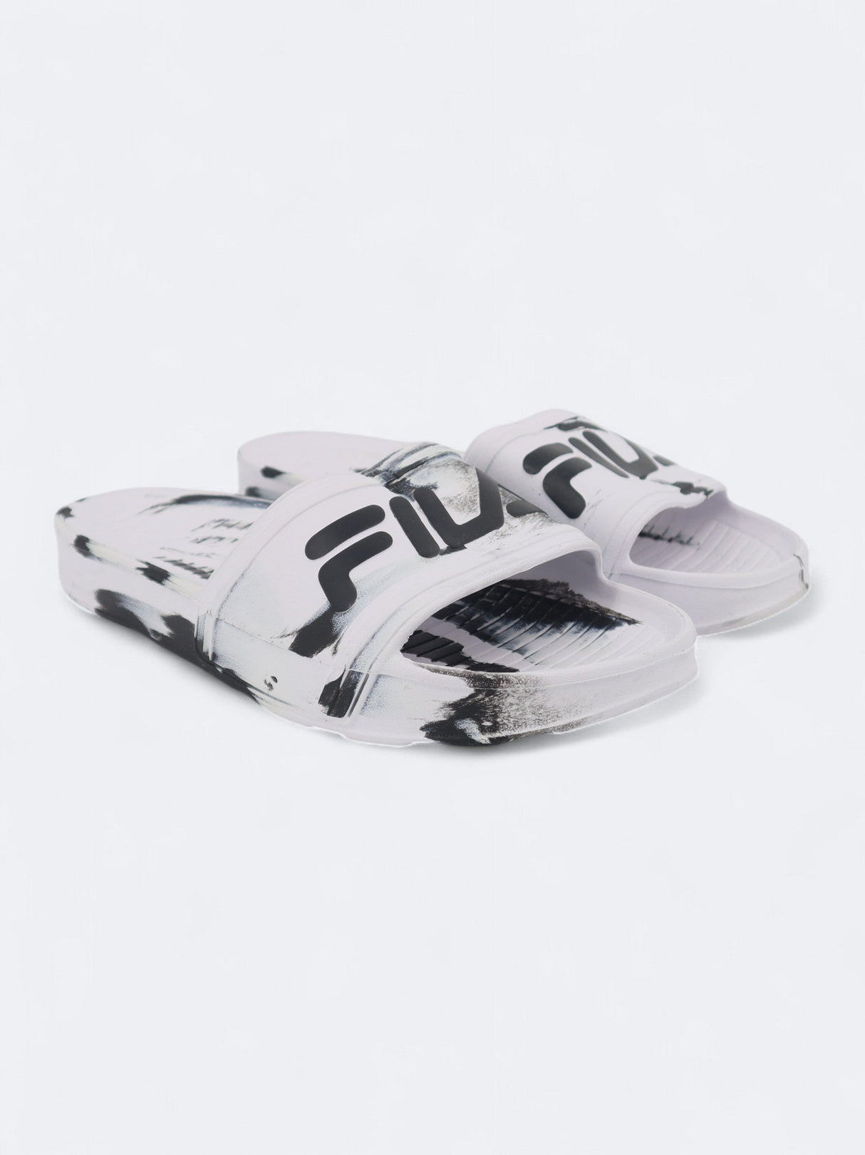 Image for Men's Brand Logo Printed Slippers,White