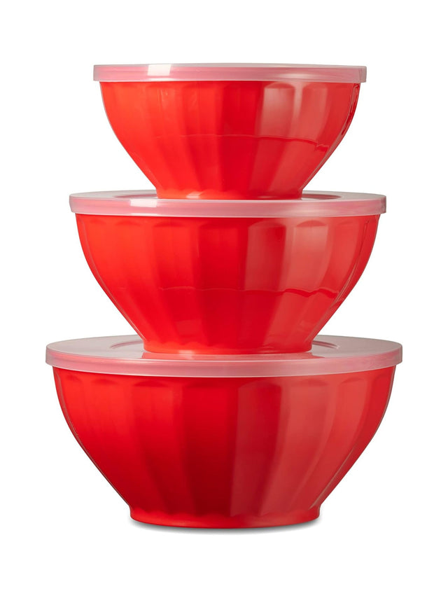 Image for Bowls 3-Piece Set (Red)