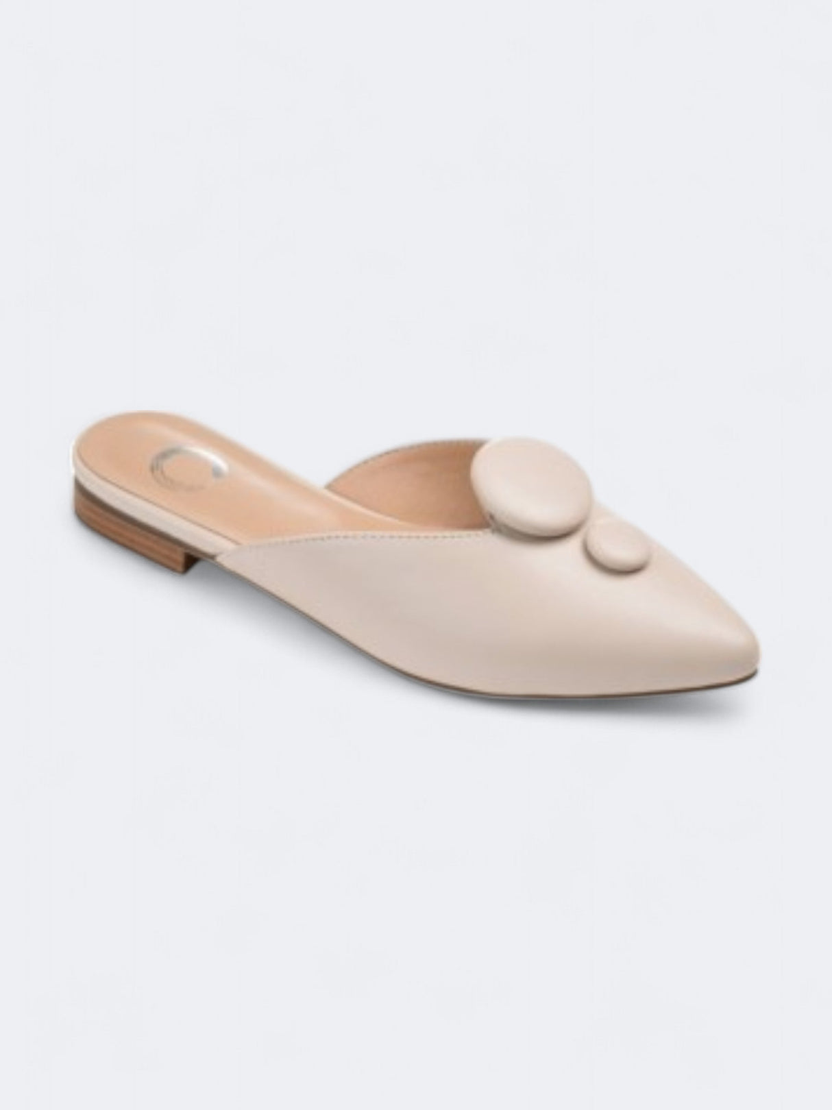 Image for Women's Plain Mallorie Mule Slippers,Nude