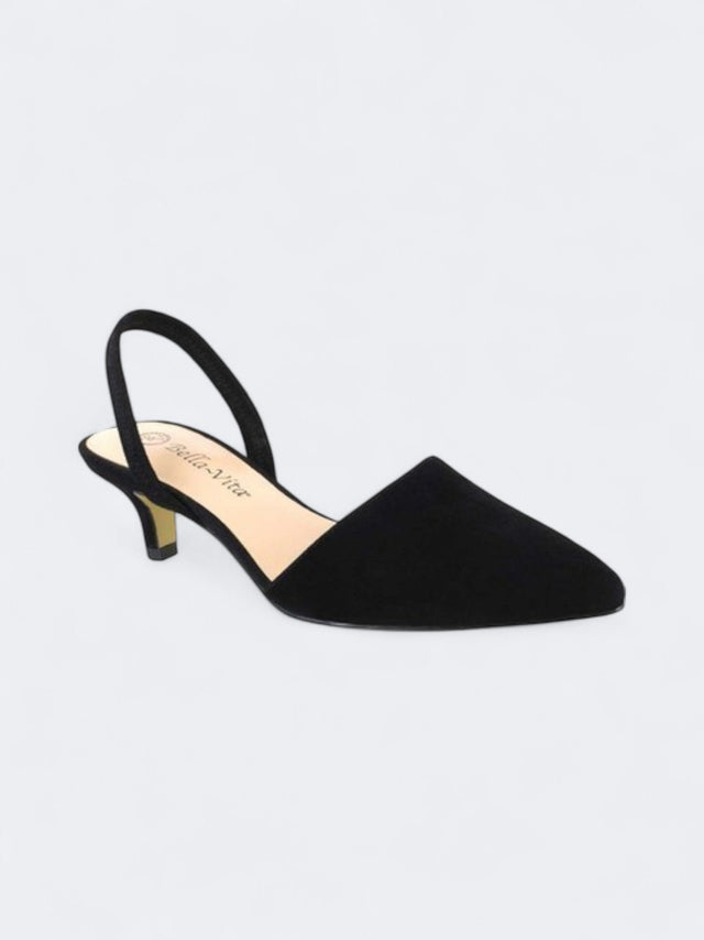 Image for Women's Plain Nubuck High Heeled Shoes,Black