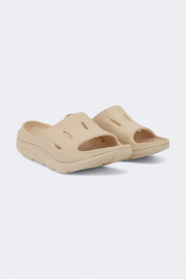 Image for Women's Textured Slide Slippers,Beige