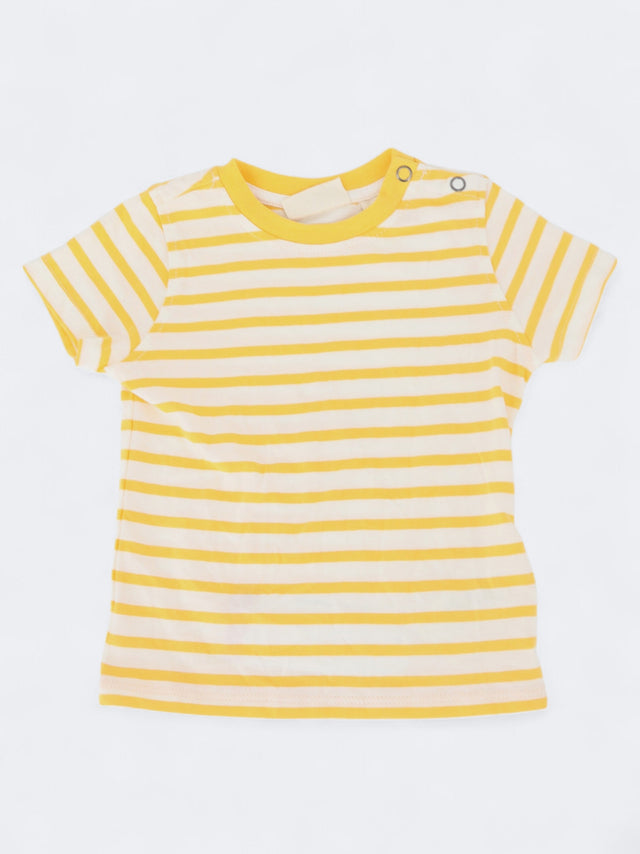 Image for Kids Boy's Cotton Striped T-Shirt ,Yellow/White